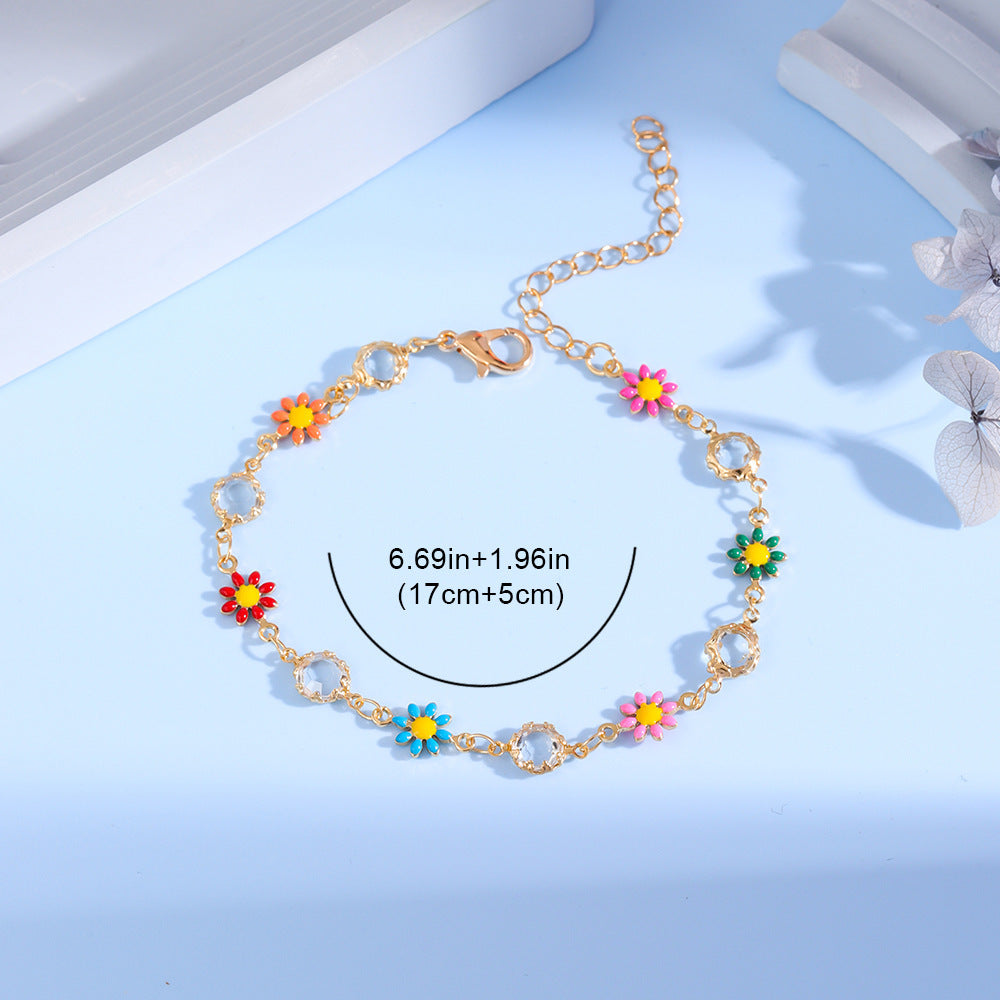 Floral Charm Bracelet Acalora