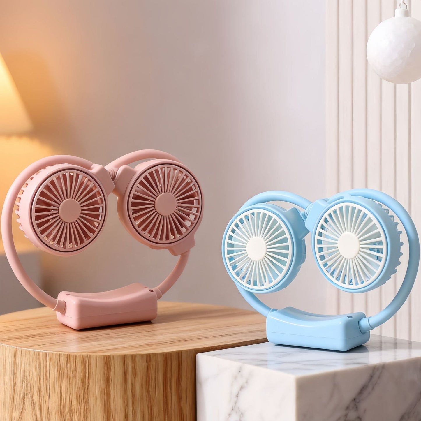 Women's Portable Neck Fan with Flexible Structure Karnz