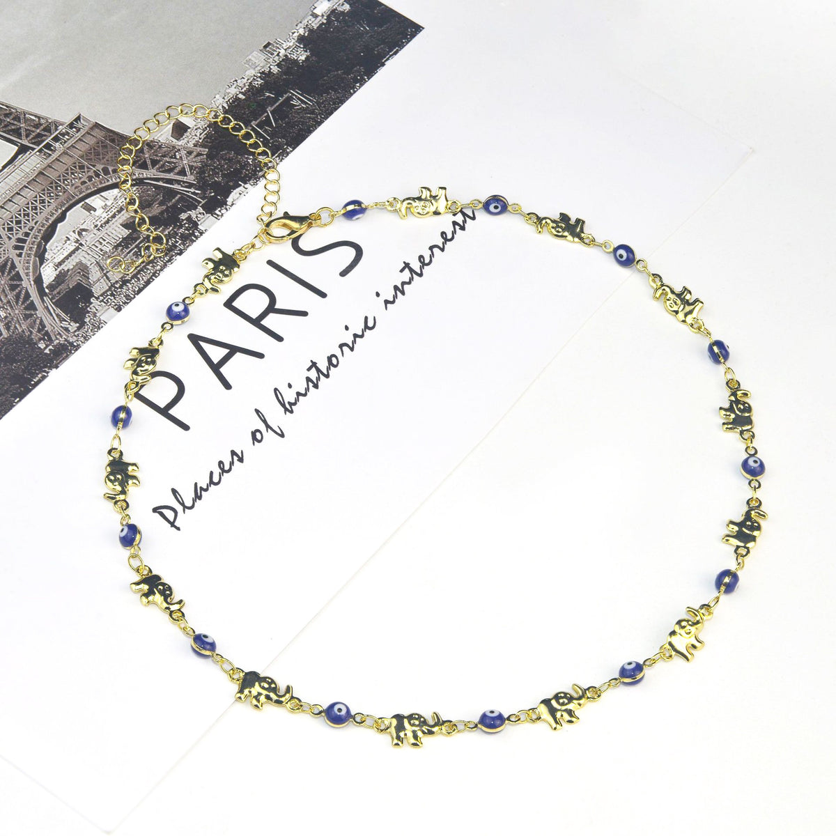 Colorful Elephant Charm Eyewear Chain Acalora