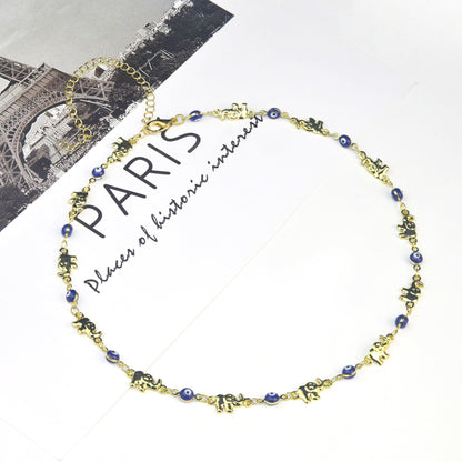 Colorful Elephant Charm Eyewear Chain Acalora
