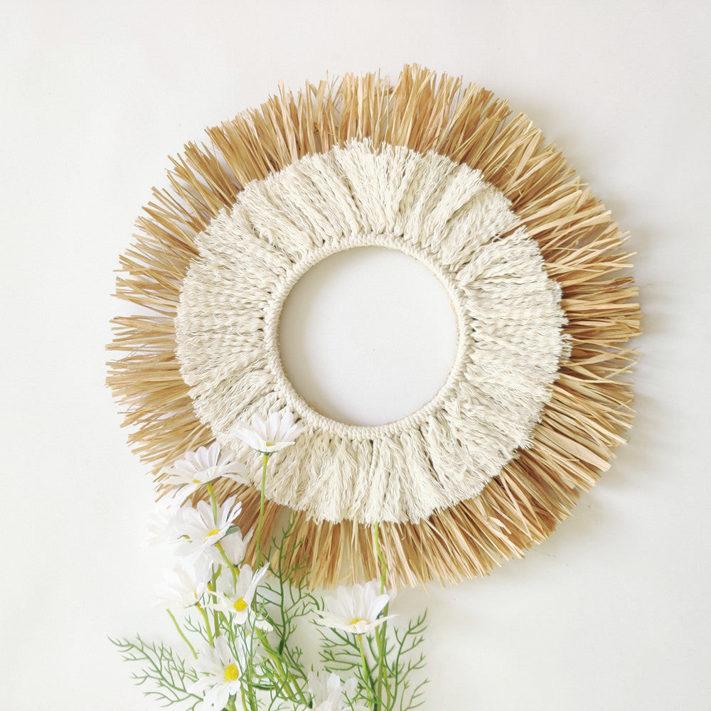 Decorative wall mirror in sunray design Acalora