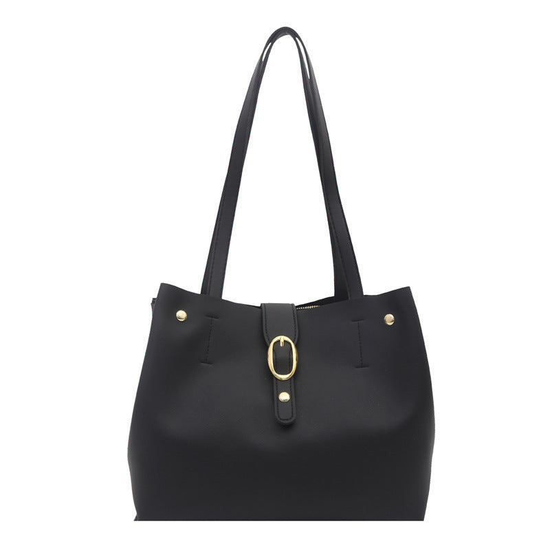 Structured Leather Tote Bag Acalora