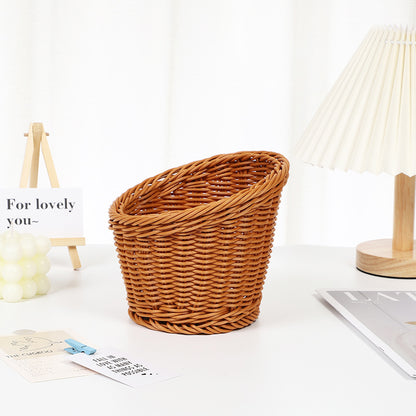 Decorative Woven Round Basket Acalora