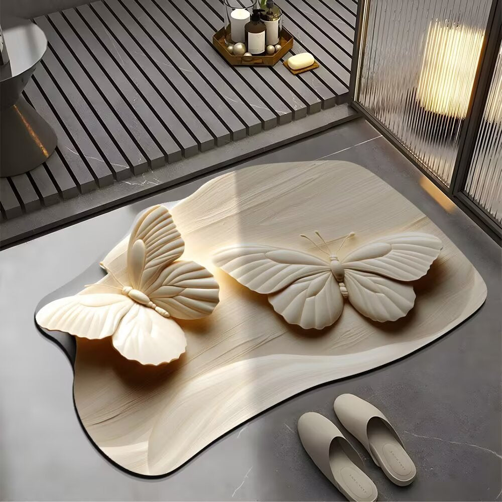 Decorative Butterfly Bath Mat