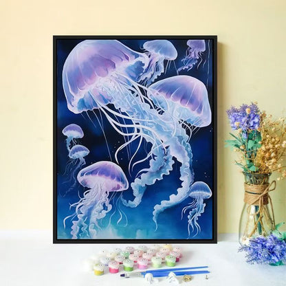 Jellyfish-Inspired Canvas Wall Art