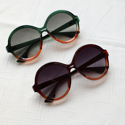 Women's oversized fashionable sunglasses with unique frame shape Brehn