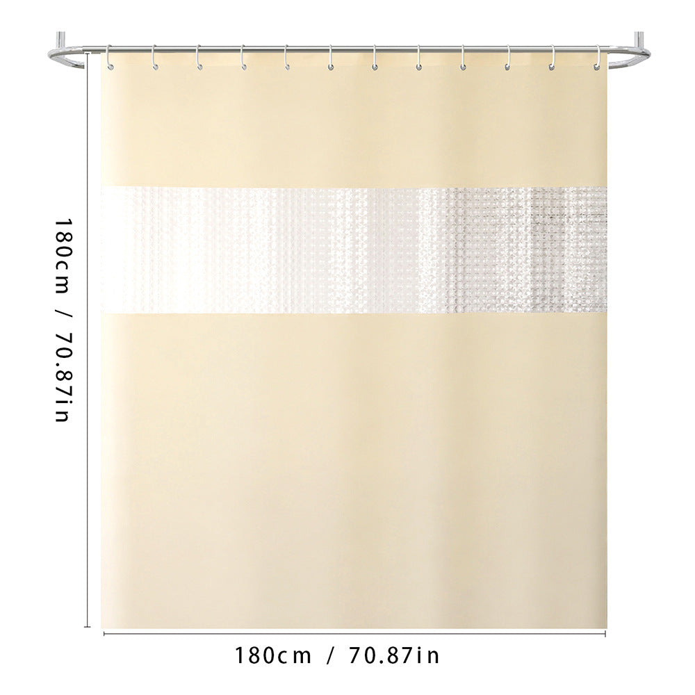 Textured Waterproof Shower Curtain