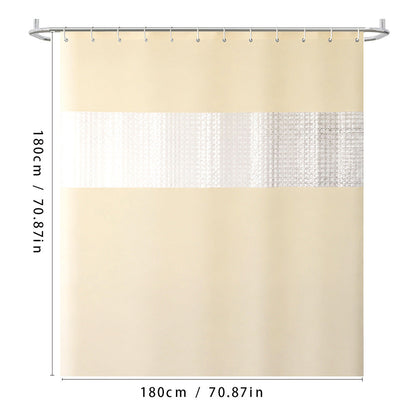 Textured Waterproof Shower Curtain