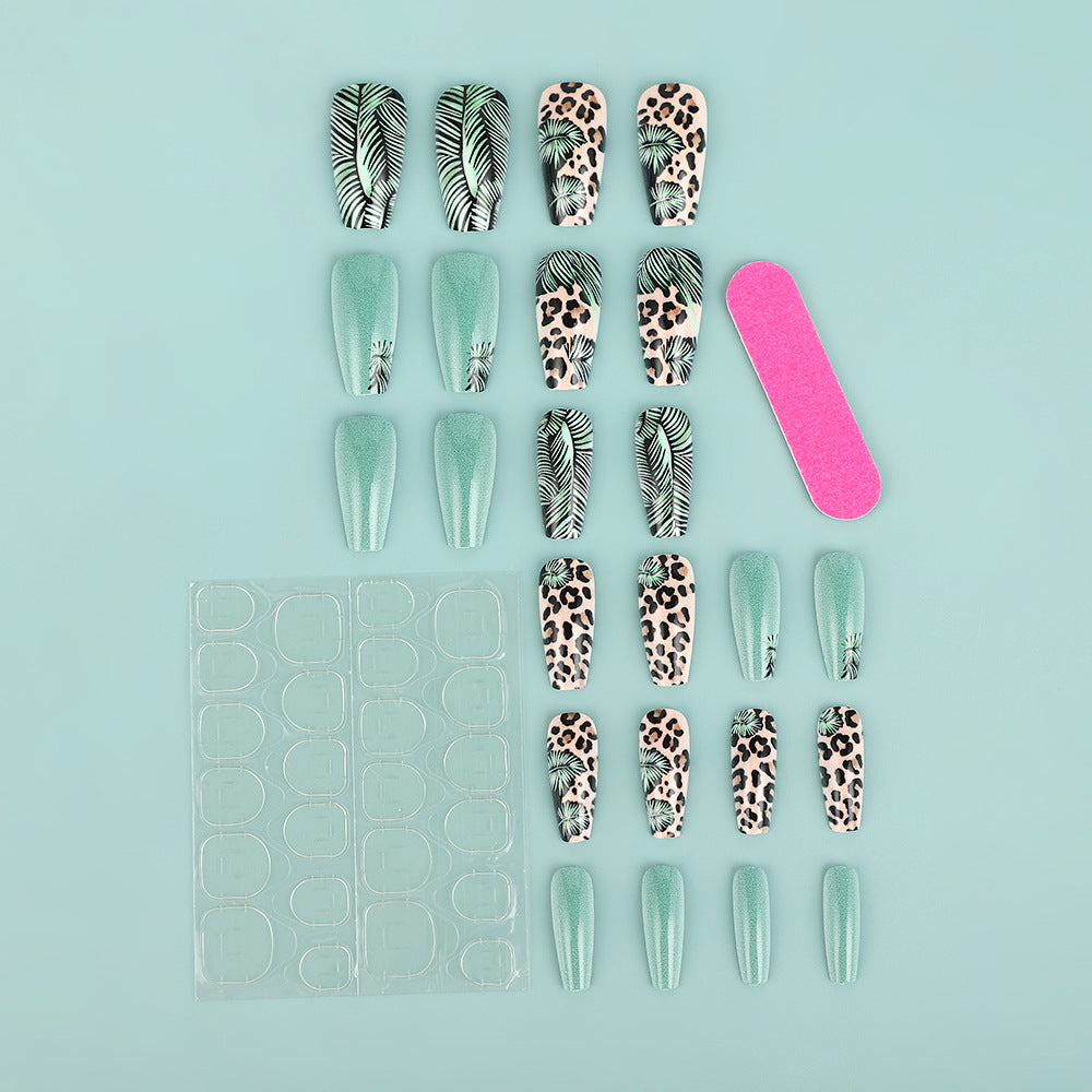 Creative artificial nails with tropical and animal design Acalora