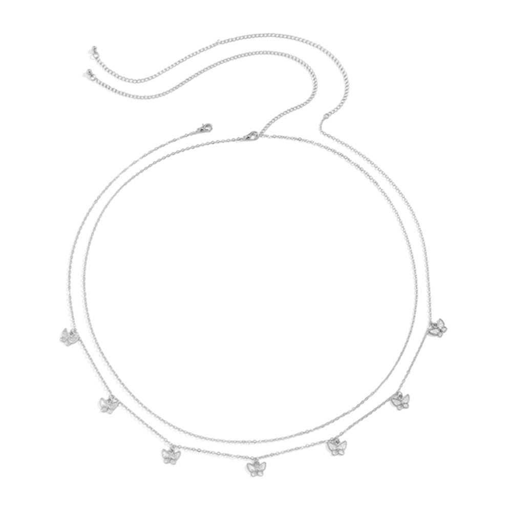 Delicate Butterfly Chain Necklace Acalora
