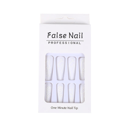 Glossy Design Artificial Nails Acalora