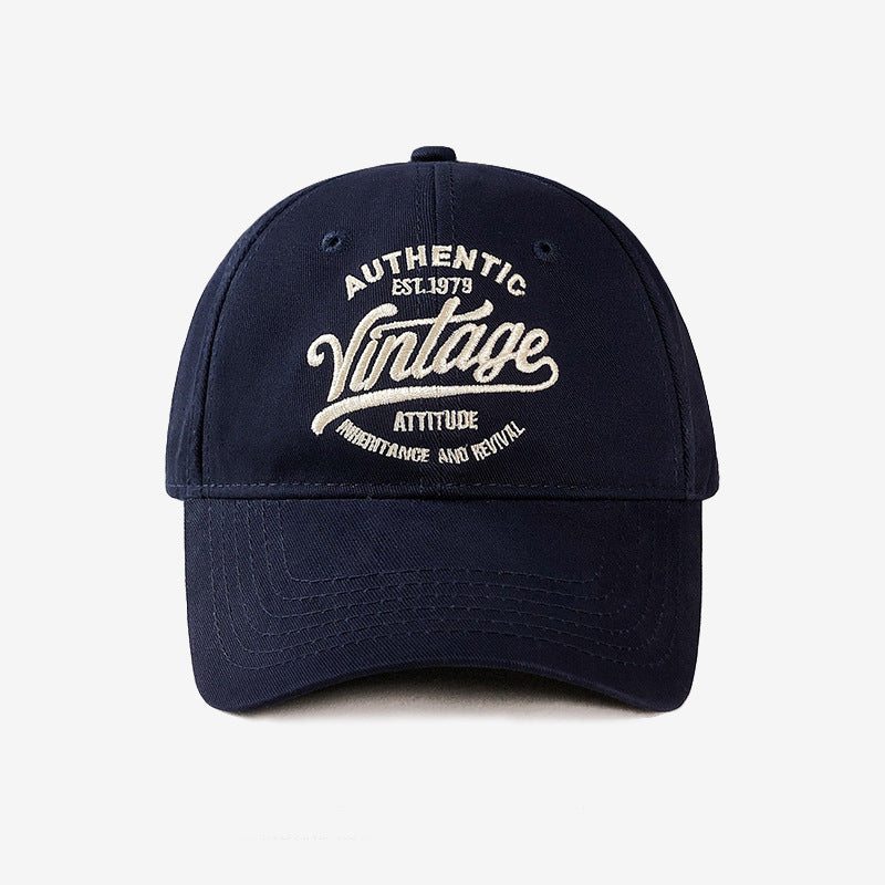 Vintage-Inspired Embroidered Baseball Cap
