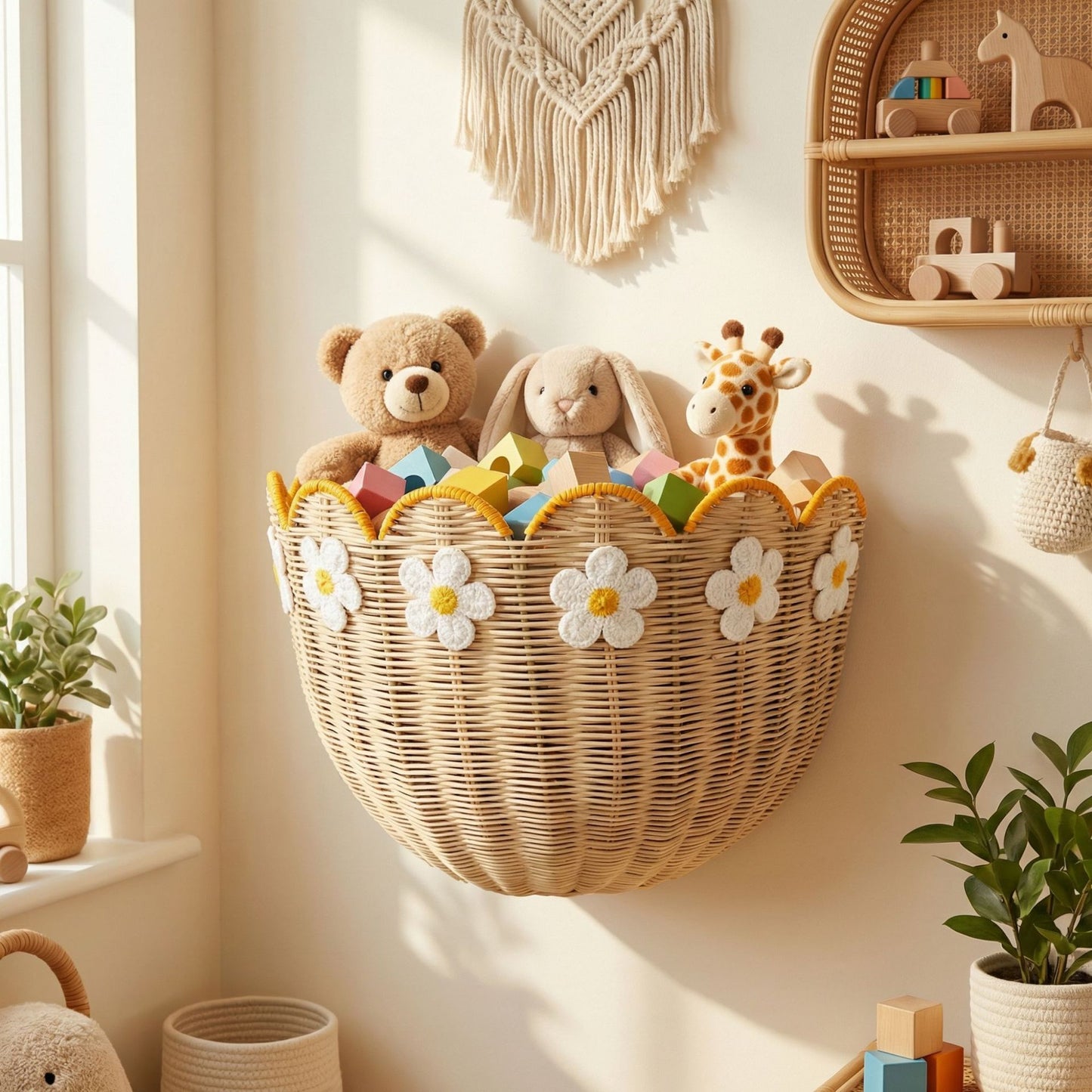 Elegant Decoration Basket in Blossom Style Acalora
