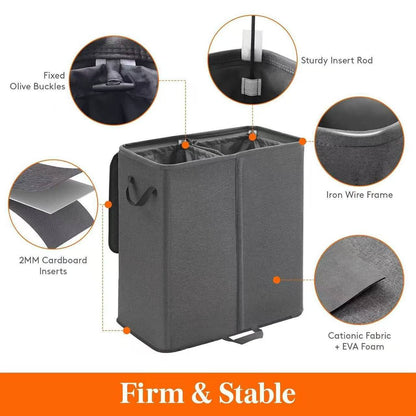 Laundry container with separating compartments Acalora