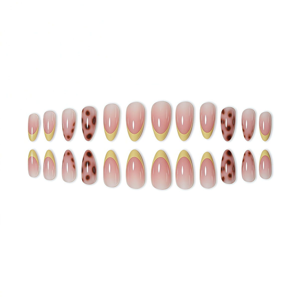 Elegant Gradient Press-On Nail Art Acalora