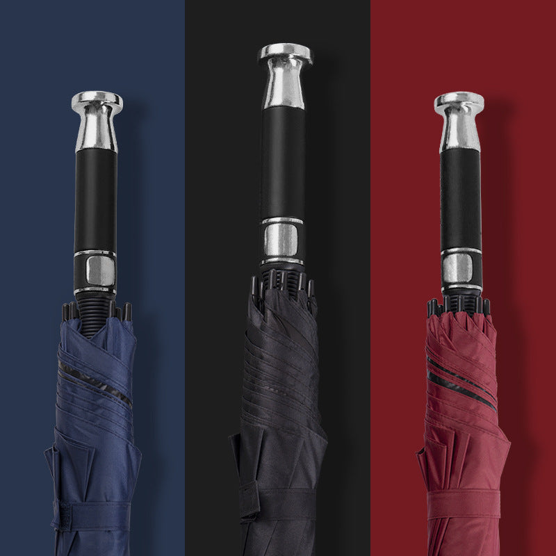Women's Automatic Umbrella with Reinforced Wind Protection System Bowlift