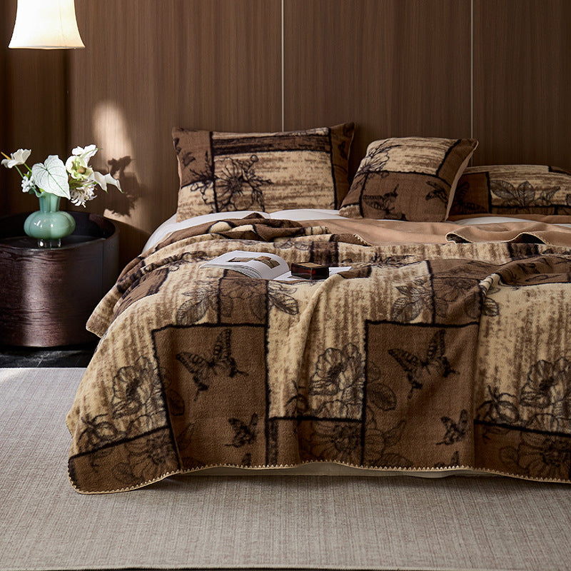 Decorative Flannel Bedspread