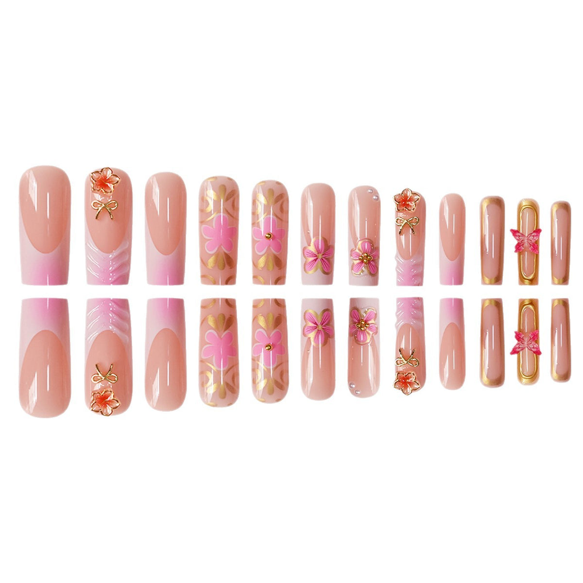 Decorative Floral Nail Art Design Acalora