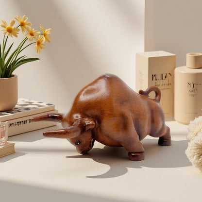 Decorative bull figure made of high-quality resin Acalora
