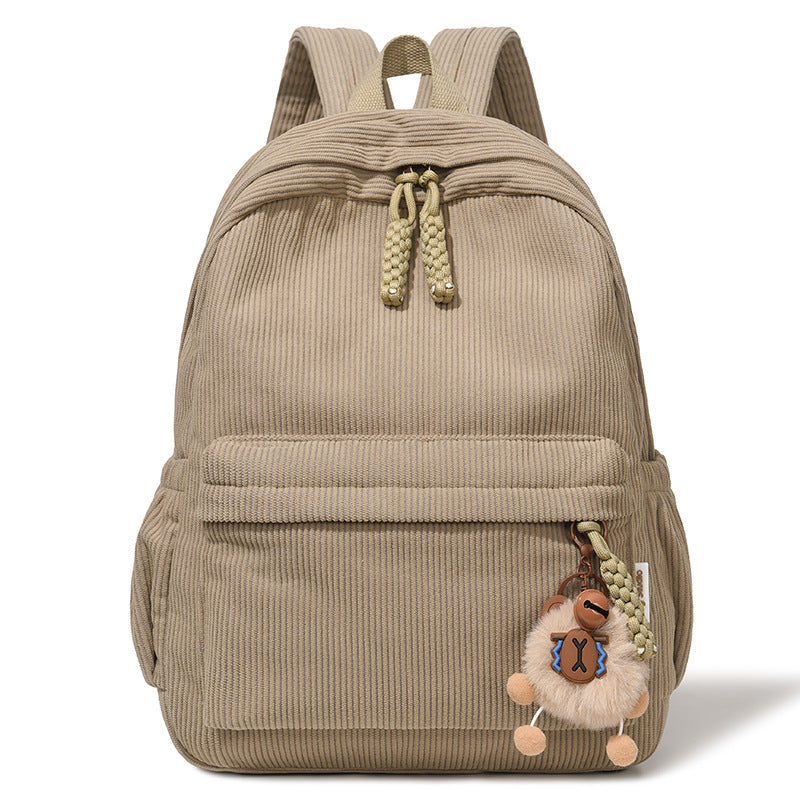 Cute Corduroy Backpack Acalora