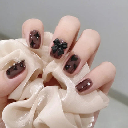 Decorative Floral Press-On Nail Art Set Acalora