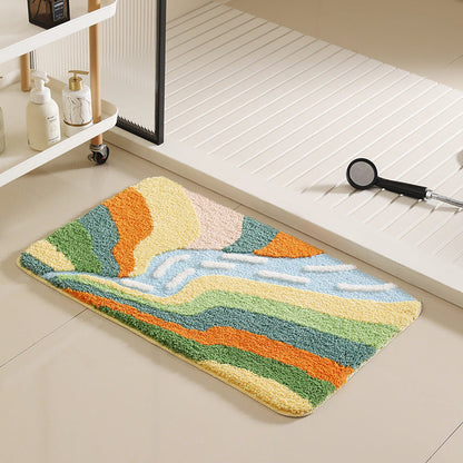 Decorative Fruit-Themed Bath Rug