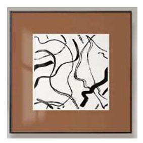 Abstract Line Art Frame Display
