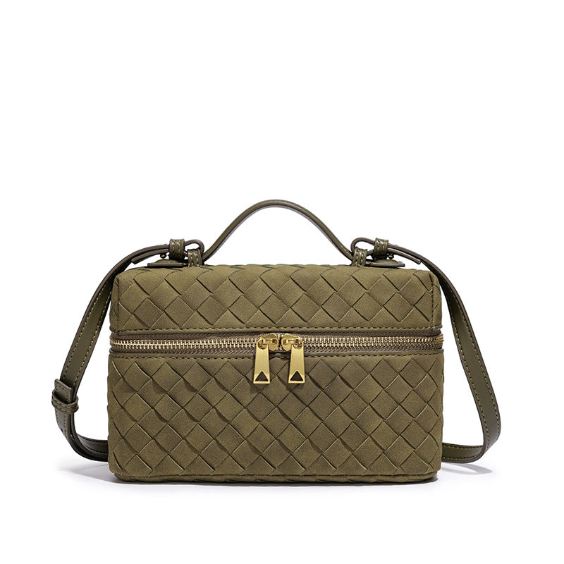 Handcrafted Textured Leather Crossbody Bag Acalora