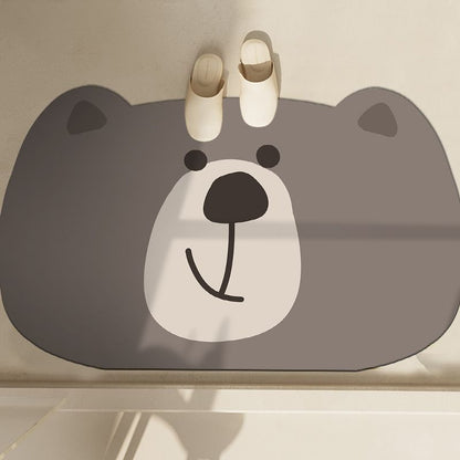 Cute Penguin-Themed Bath Mat