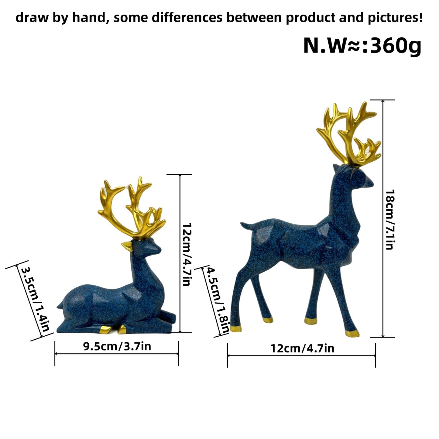 Elegant stag sculpture Acalora