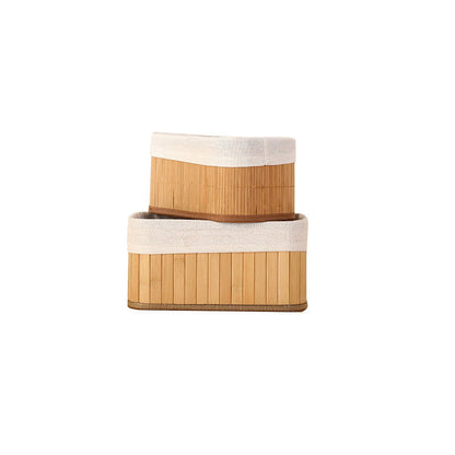 Elegant Storage Baskets Made of Natural Bamboo Acalora