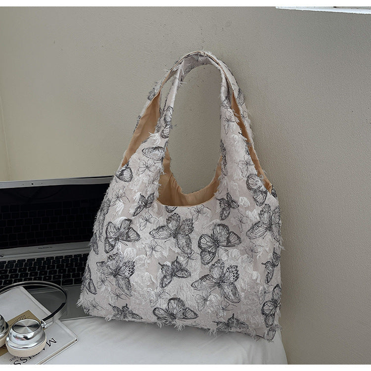 Embroidered Canvas Tote Bag Acalora