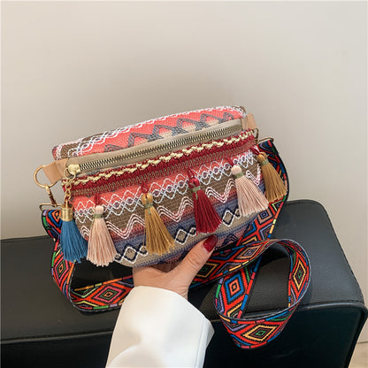 Colorful Embroidered Crossbody Bag Acalora