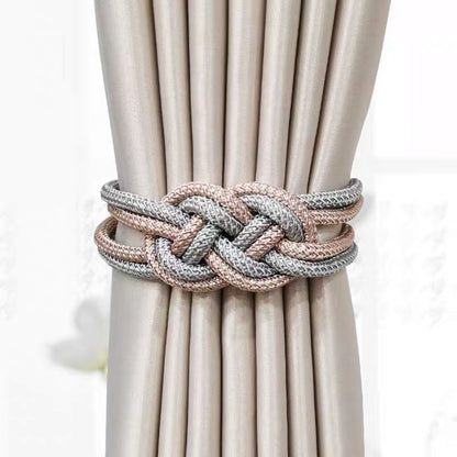 Decorative curtain tieback with braided design Acalora