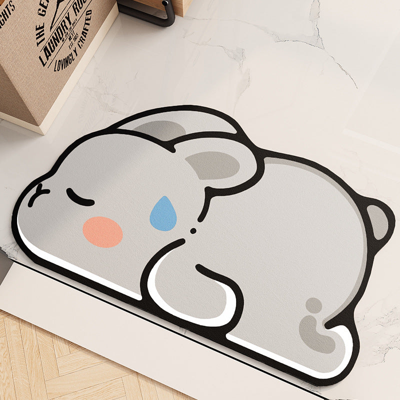 Cute Bunny Door Mat