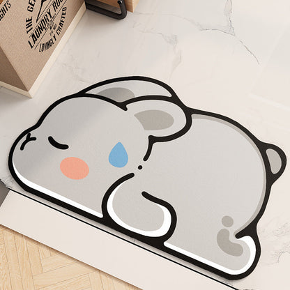 Cute Bunny Door Mat