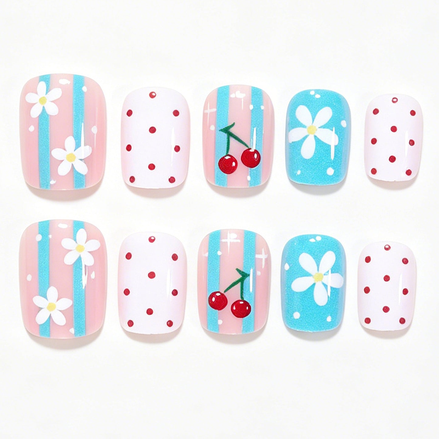 Creative Floral Themed Nail Art Set Acalora