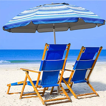 Women's Striped Sunshade with stable ground anchoring Karnz