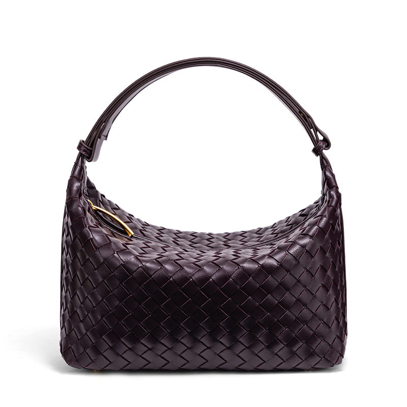 Braided Vegan Leather Shoulder Bag Acalora