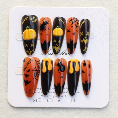 Thematic Halloween Press-On Nails Acalora