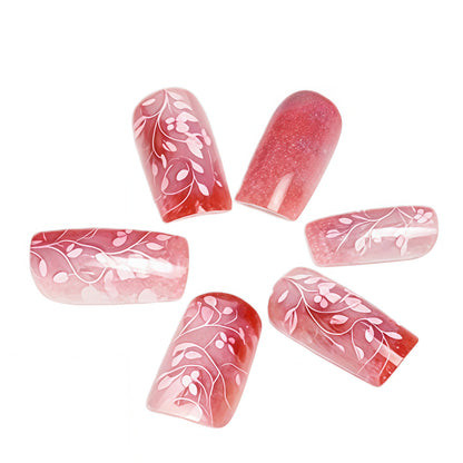 Artificial nails in elegant floral design Acalora