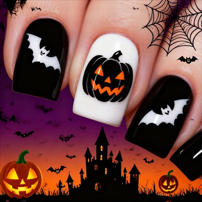Nail art set with detailed floral designs Acalora