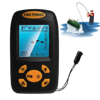 Skanto | Portable Fish Finder, Water Depth and Temperature Fish Finder with LED Sonar Sensor and LCD Display