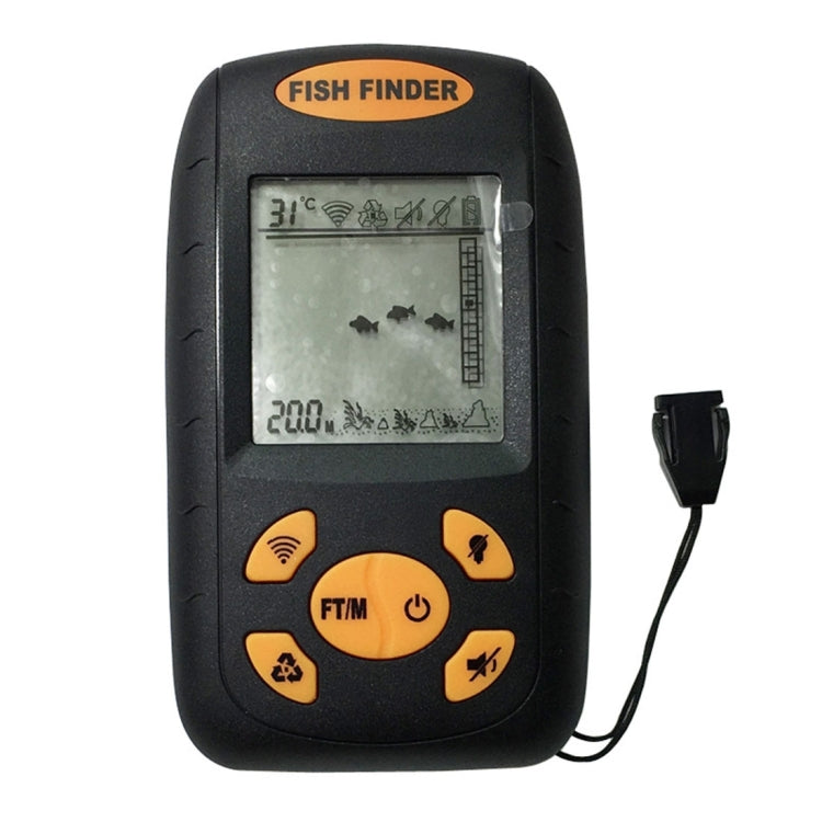 Skanto | Portable Fish Finder, Water Depth and Temperature Fish Finder with LED Sonar Sensor and LCD Display