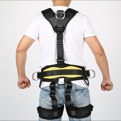 Skanto | XINDA XDA9516 Outdoor Climbing Polyester High-Strength Rope Adjustable Descender Full Body Safety Harness