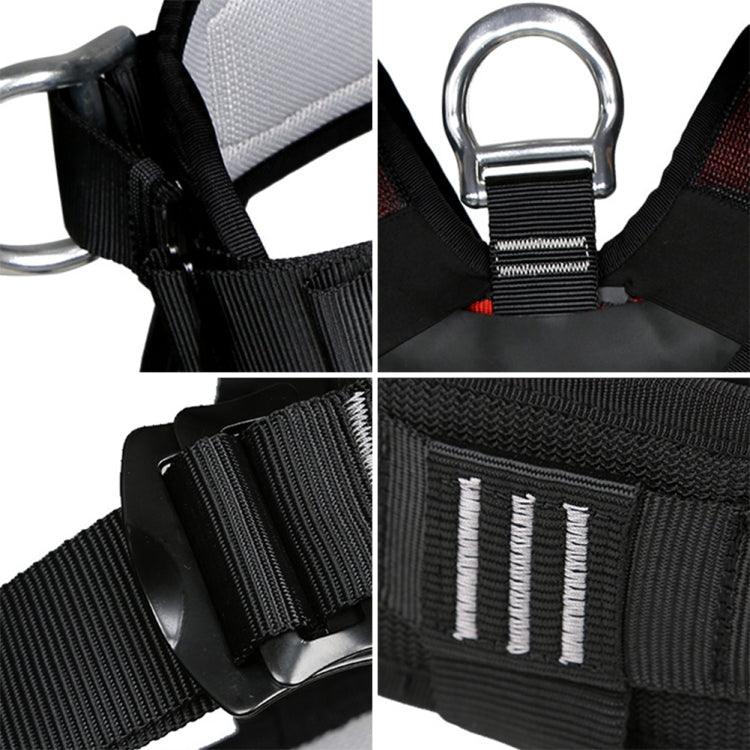 Skanto | XINDA XDA9516 Outdoor Climbing Polyester High-Strength Rope Adjustable Descender Full Body Safety Harness