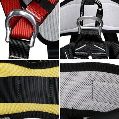 Skanto | XINDA XDA9516 Outdoor Climbing Polyester High-Strength Rope Adjustable Descender Full Body Safety Harness