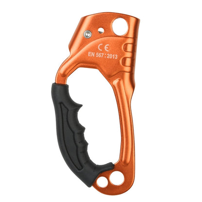 Skanto | XINDA TP-8606 Outdoor Climbing Aerial Work Fall Protection Handheld Rope Ascender for 8-12mm Diameter Rope Right (Orange)