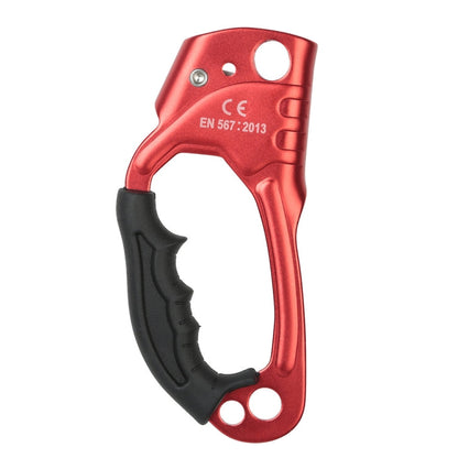 Skanto | XINDA TP-8606 Outdoor Climbing Arborist Anti-fall Handheld Rope Grab for 8-12mm Diameter Rope Right (Red)