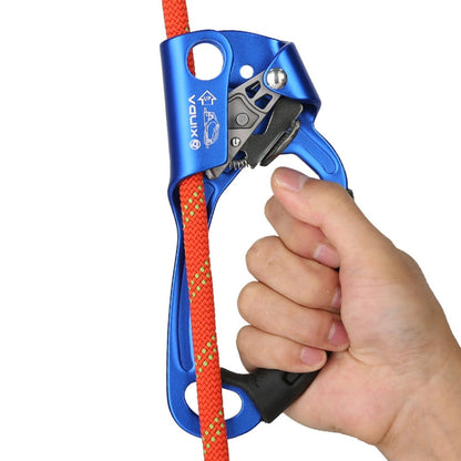 Skanto | XINDA TP-8606 Outdoor Climbing Arborist Anti-fall Handheld Rope Grab for 8-12mm Diameter Rope Right (Red)